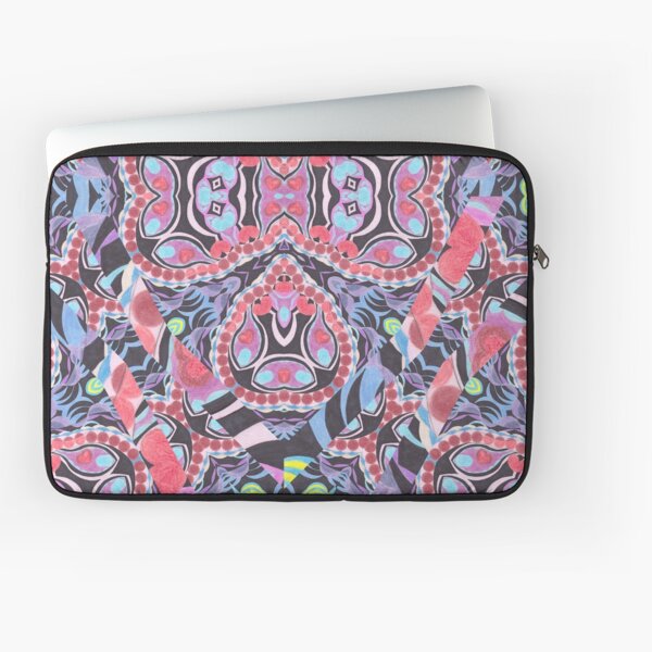 Pencil Print Diagonals Fall Into Winter Design Collection by Green Bee Mee Laptop Sleeve