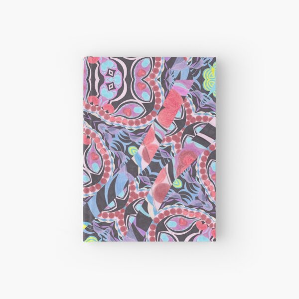 Pencil Print Diagonals Fall Into Winter Design Collection by Green Bee Mee Hardcover Journal