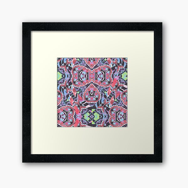 Pencil Print Diagonals Fall Into Winter Design Collection by Green Bee Mee Framed Art Print