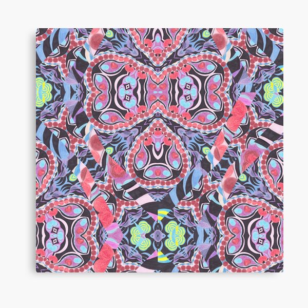 Pencil Print Diagonals Fall Into Winter Design Collection by Green Bee Mee Canvas Print