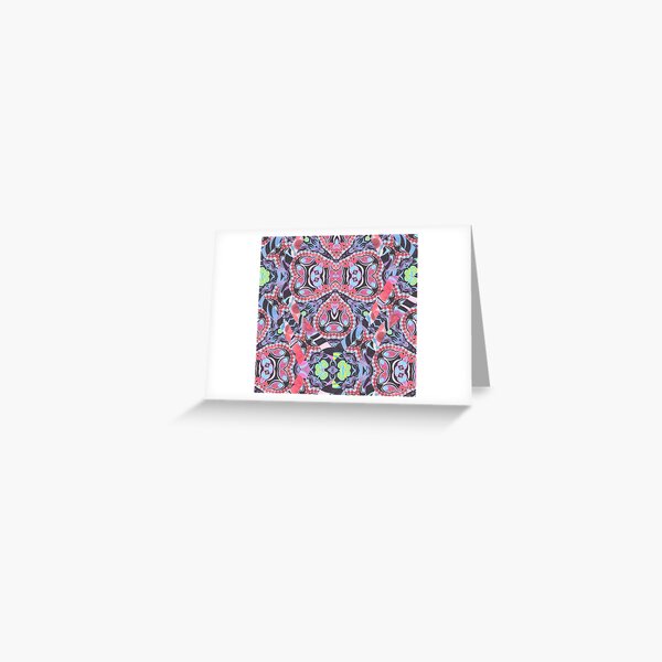 Pencil Print Diagonals Fall Into Winter Design Collection by Green Bee Mee Greeting Card