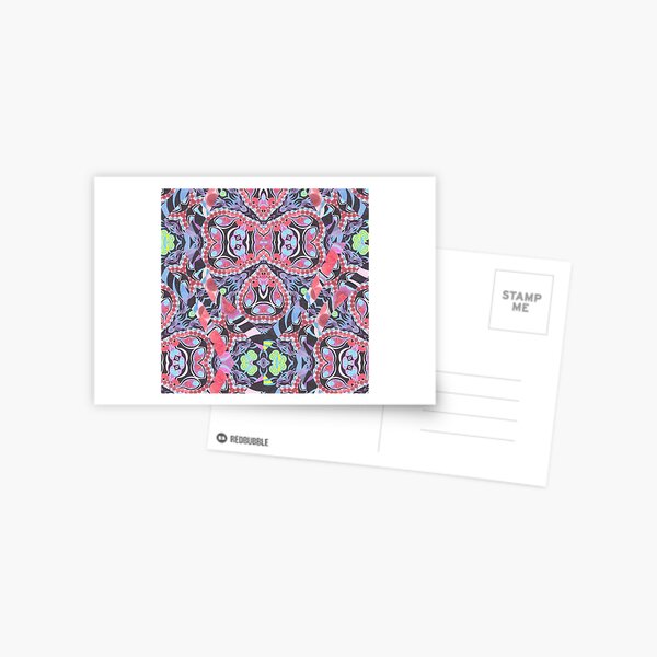 Pencil Print Diagonals Fall Into Winter Design Collection by Green Bee Mee Postcard