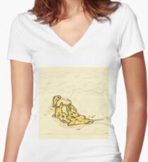 20181120 Lines No. 1 Women's Fitted V-Neck T-Shirt