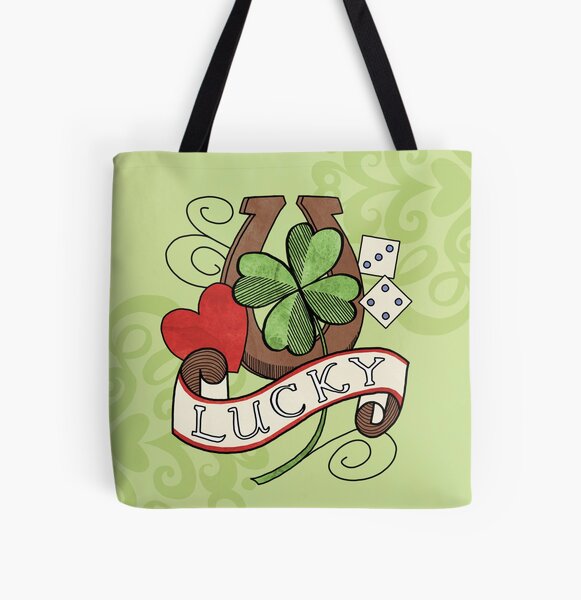Tattoo - Lucky All Over Print Tote Bag