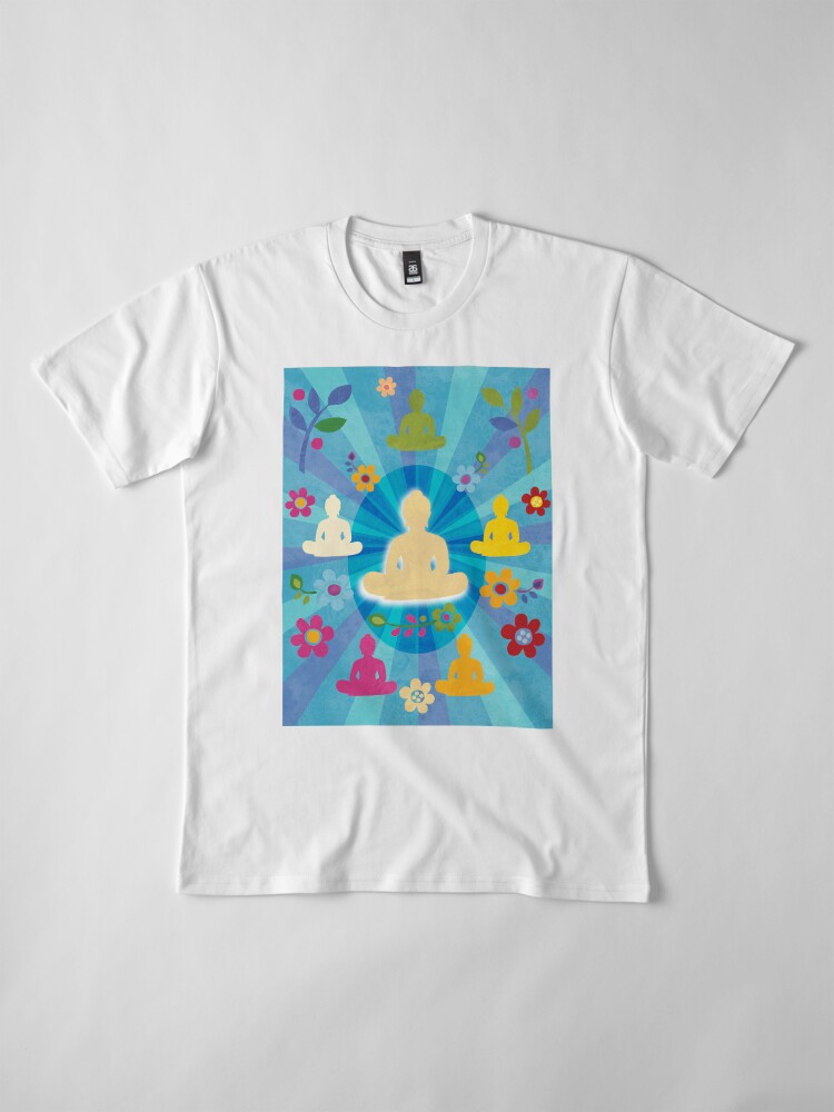 Alternate view of Radiating Buddha and Sangha Premium T-Shirt
