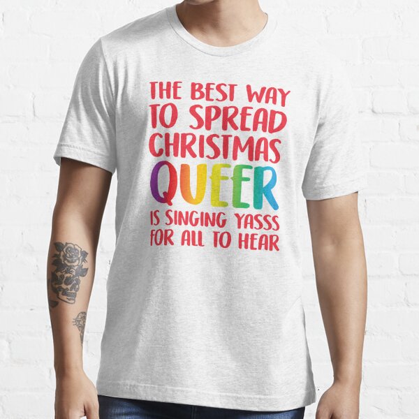 18x18 Multicolor Elf Squad Family Christmas Gift I'm The Lesbian Elf Funny Xmas Family Group LGBTQ Throw Pillow