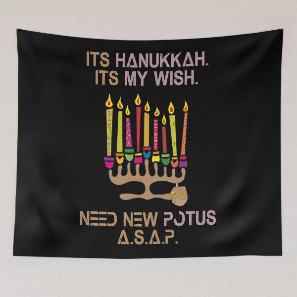 Item preview, Hanukkah Wish Need New Potus Cool Funny Anti Trump Protest designed and sold by mamazita.