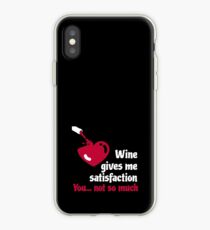 Wine is fun! With the glass of red wine in the hand, let the end of workday ... that is love! iPhone Case