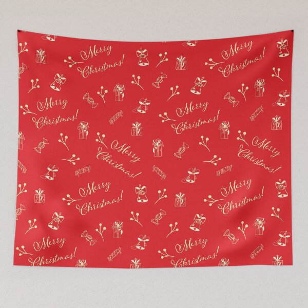 Item preview, Merry Christmas Red Pattern designed and sold by Eng-Sun.