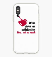 Drink dear wine when to stink. Red wine is your pleasure. iPhone Case