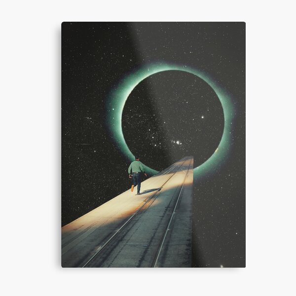 Escaping into the Void Metal Print