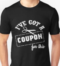 Couponing Coupon Gutschein Rabatt Geschenk Unisex T-Shirt