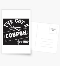 Couponing Coupon Gutschein Rabatt Geschenk Postkarten