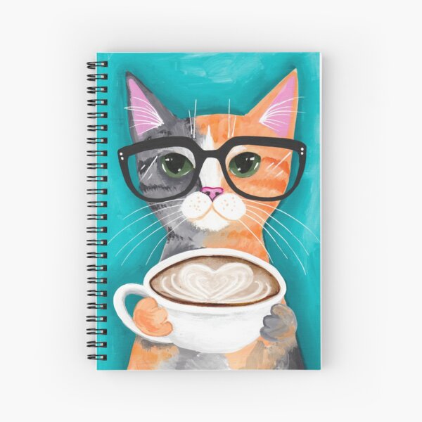 Kitten's Latte of Love Spiral Notebook