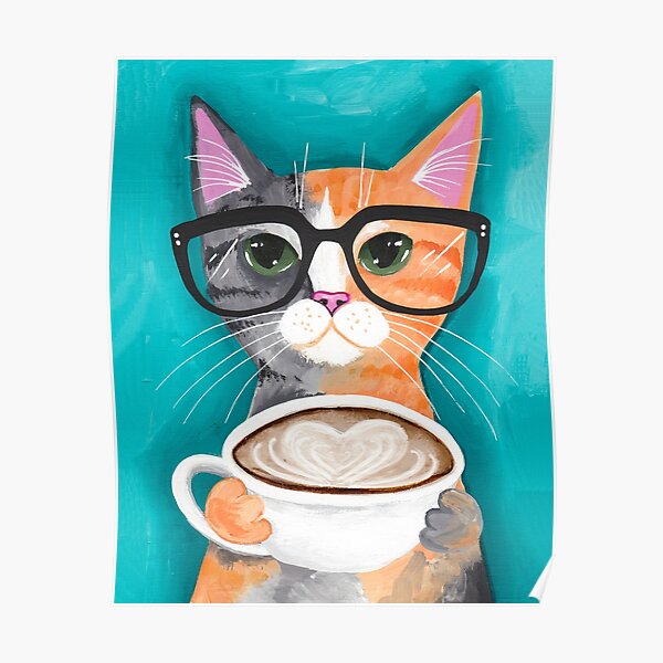 Kitten's Latte of Love Poster