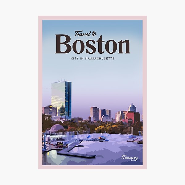 Visit Boston Photographic Print