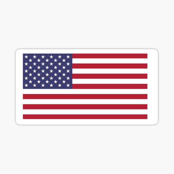 USA American Original Flag Sticker