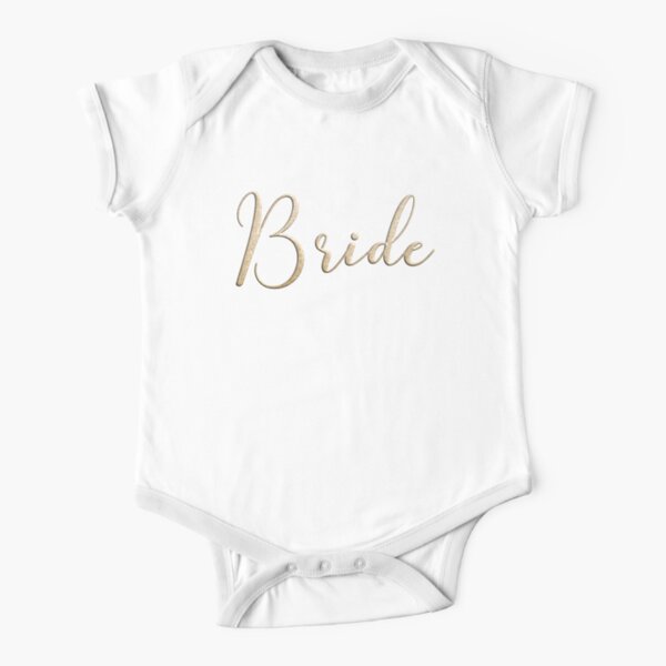 Bride Short Sleeve Baby One-Piece