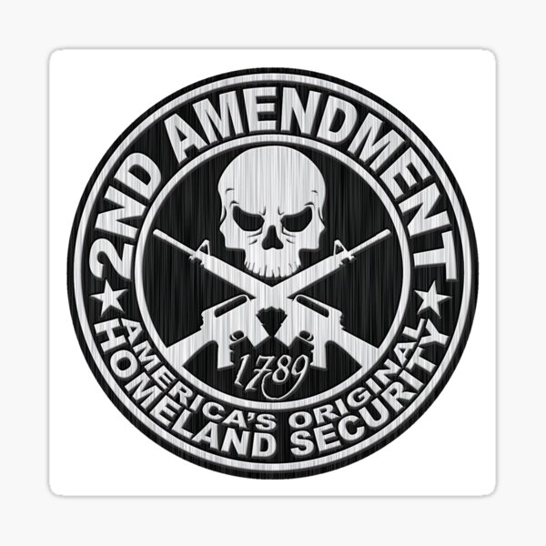2nd Amendment Steel Sticker