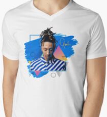 Ghali RapTrap Italienisch T-Shirt mit V-Ausschnitt