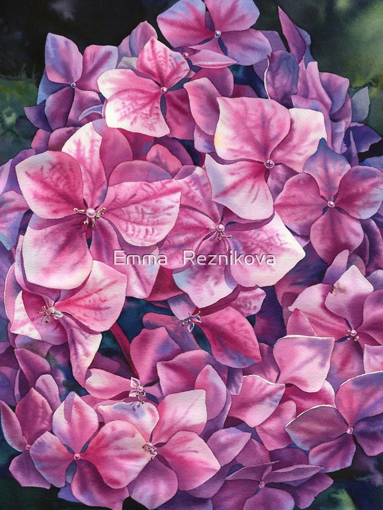 Thumbnail 4 of 4, iPhone Case, Spring hydrangea designed and sold by Emma Reznikova.