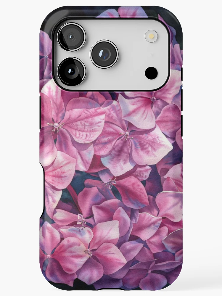 Thumbnail 1 of 4, iPhone Case, Spring hydrangea designed and sold by Emma Reznikova.