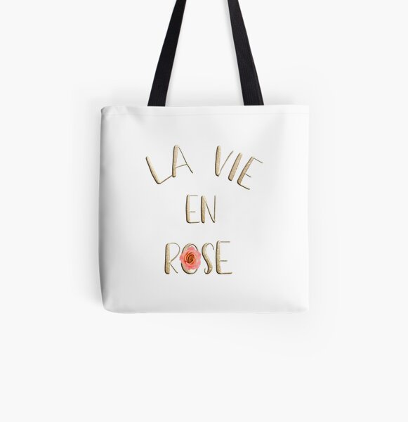 La vie en rose All Over Print Tote Bag