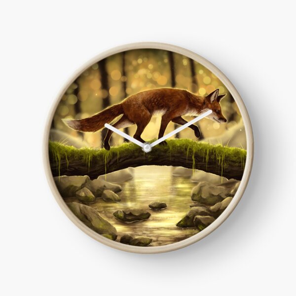 Fox Stroll Clock