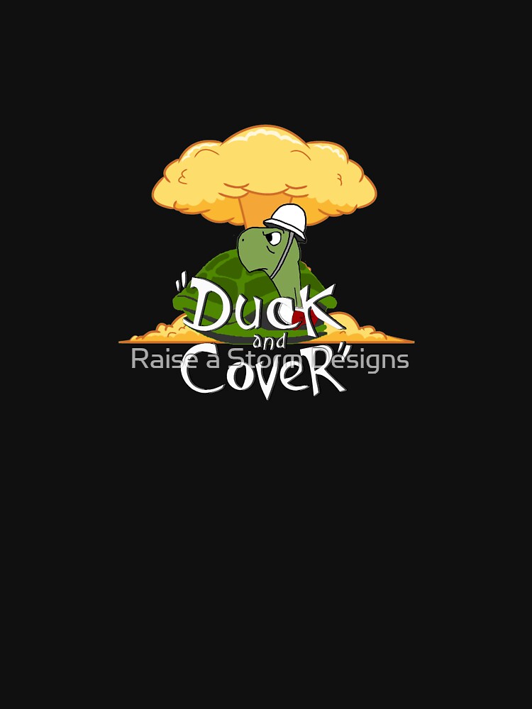 "Bert the Turtle Duck and Cover" T-shirt by markstones ...