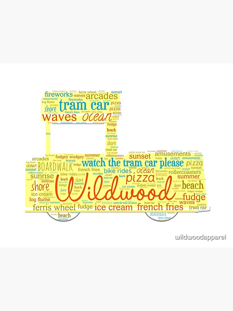 Watch the Wildwood Tram Car, Please!  Art Board Print for Sale by