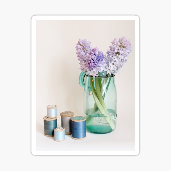 Hyacinths and cotton reels Sticker