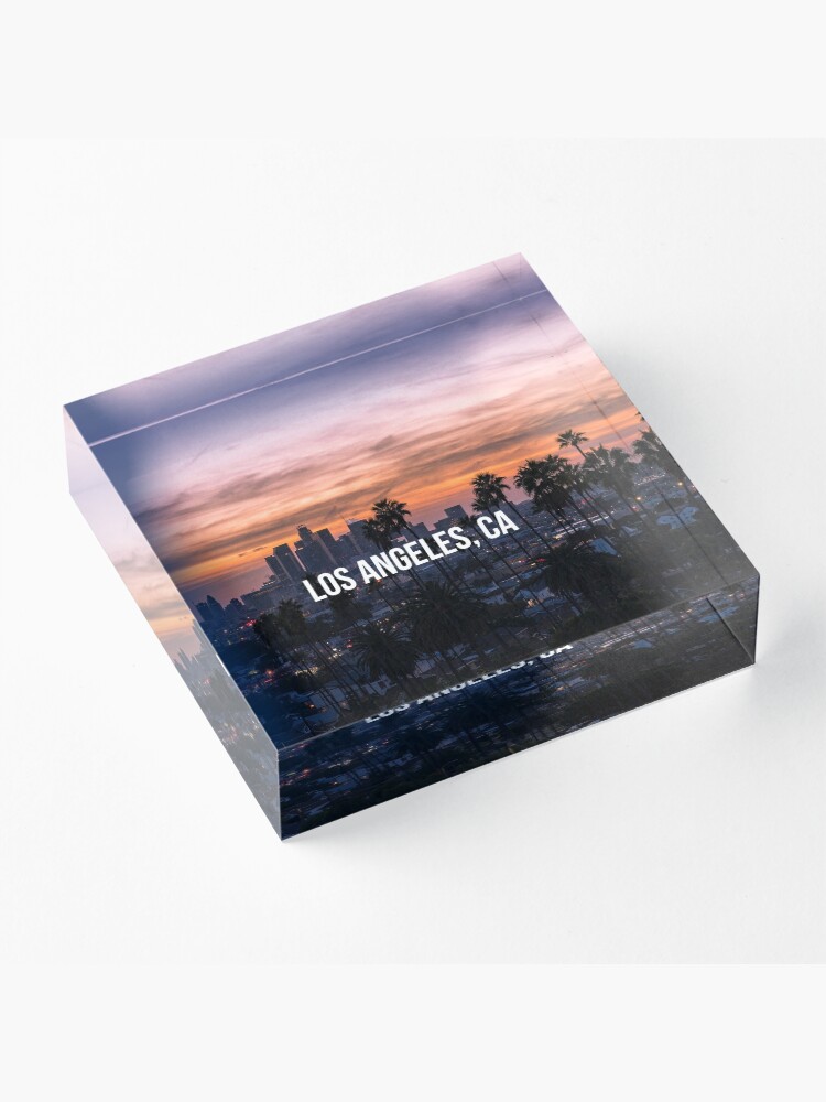 Alternate view of Los Angeles California Acrylic Block