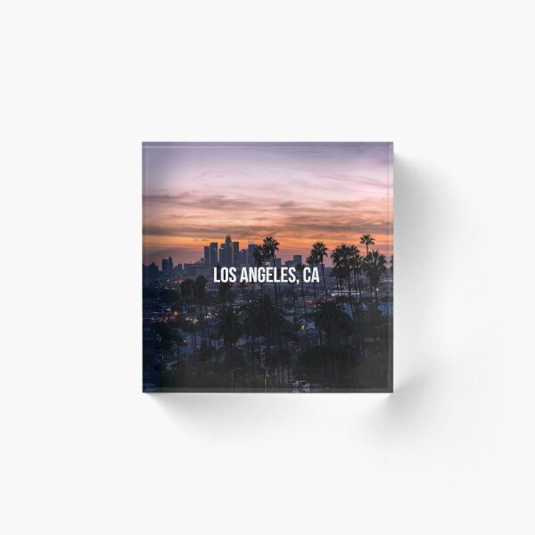 Los Angeles California Acrylic Block