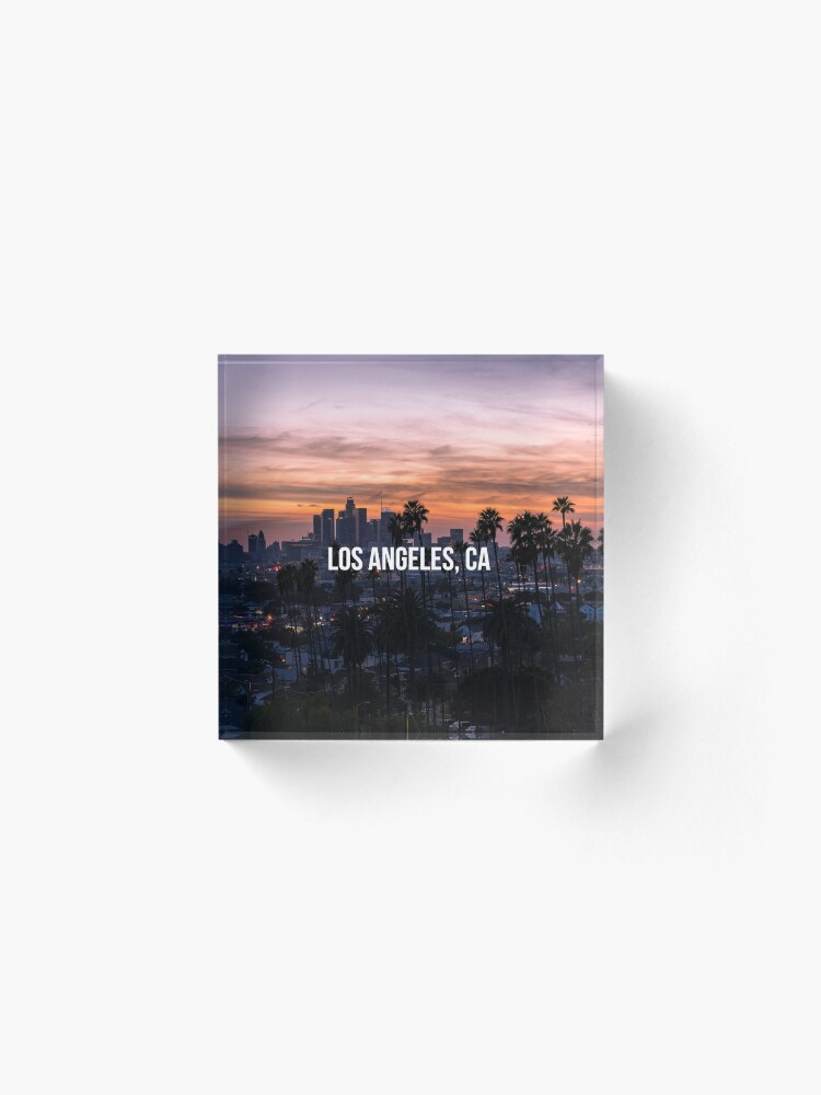 Alternate view of Los Angeles California Acrylic Block