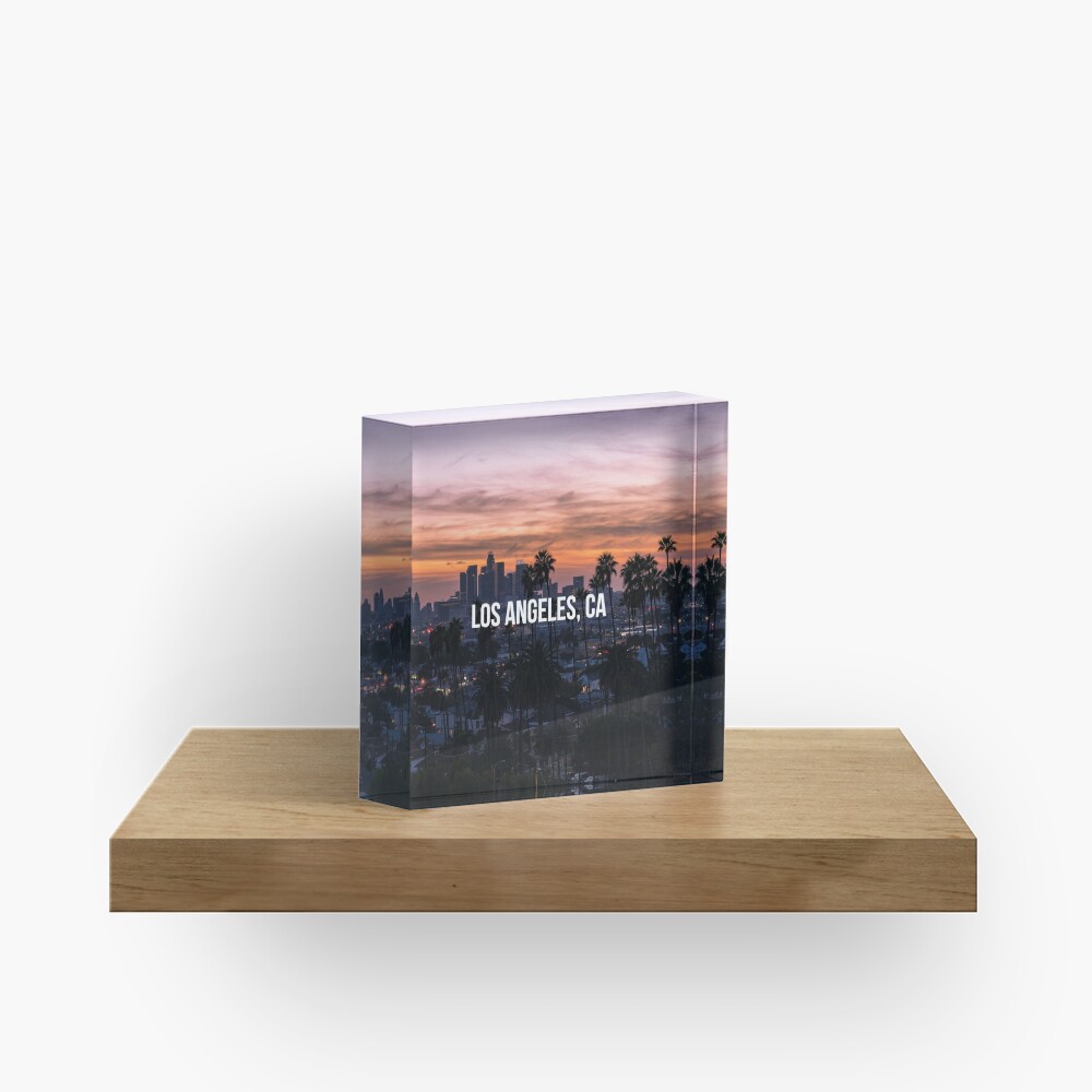 Los Angeles California Acrylic Block