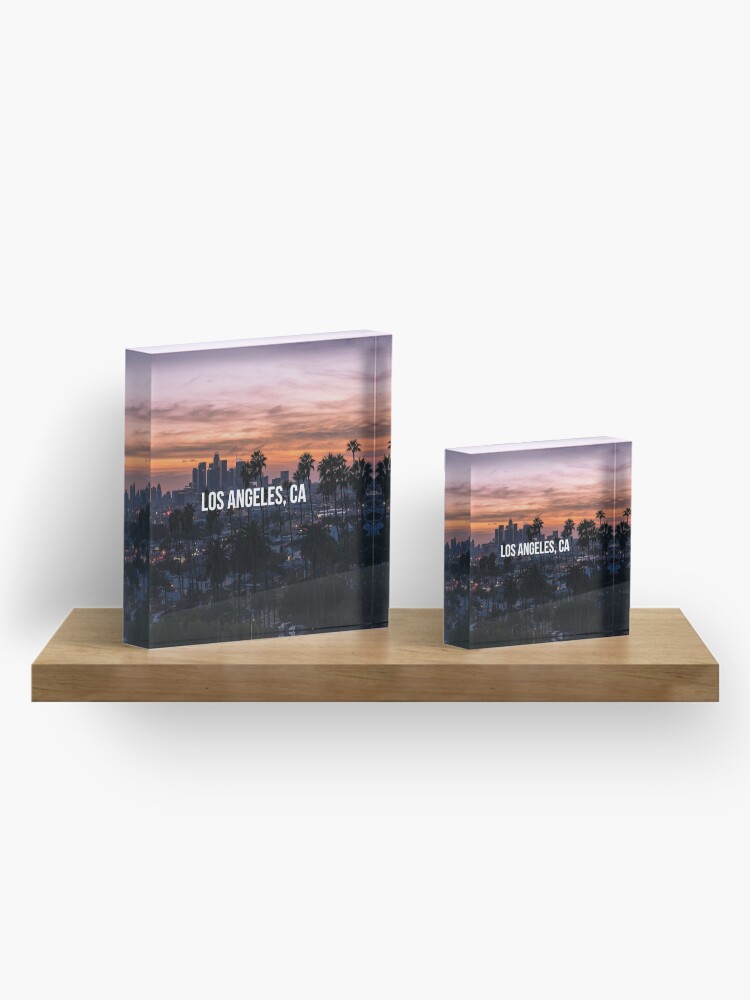Alternate view of Los Angeles California Acrylic Block