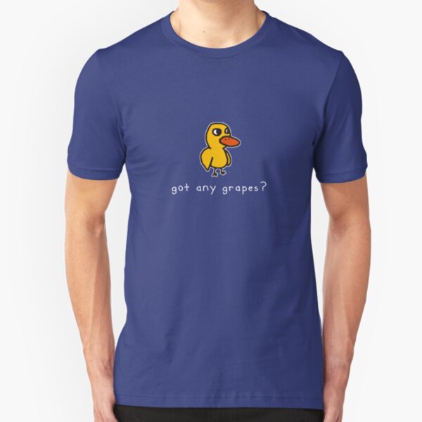 got any grapes? (alt. for dark colored materials) Slim Fit T-Shirt