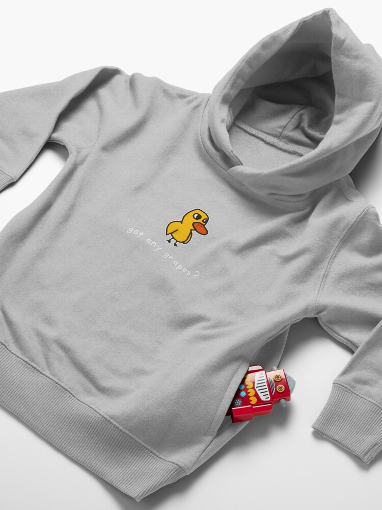 Alternate view of got any grapes? (alt. for dark colored materials) Toddler Pullover Hoodie