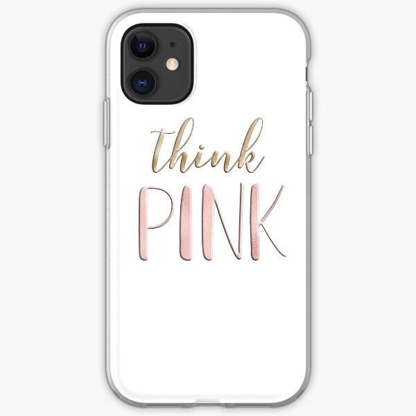 Think pink iPhone Soft Case