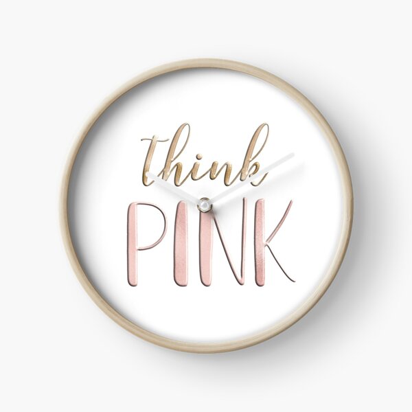 Think pink Clock