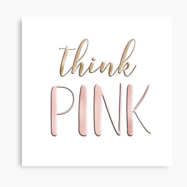 Think pink Canvas Print