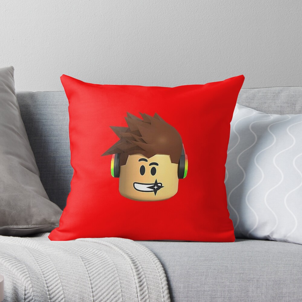 Roblox Face Kids Throw Pillow By Kimamara Redbubble - roblox logo remastered floor pillow by lukaslabrat redbubble