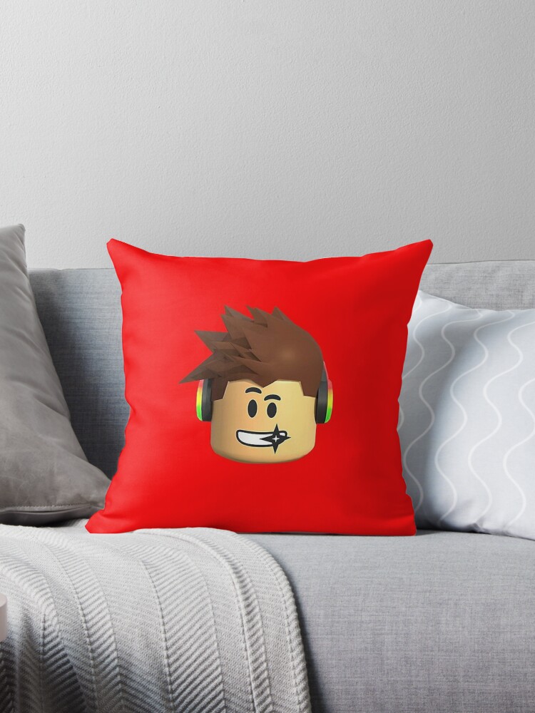 Roblox Face Kids Throw Pillow By Bill W Owens - roblox gift throw blanket by minimalismluis
