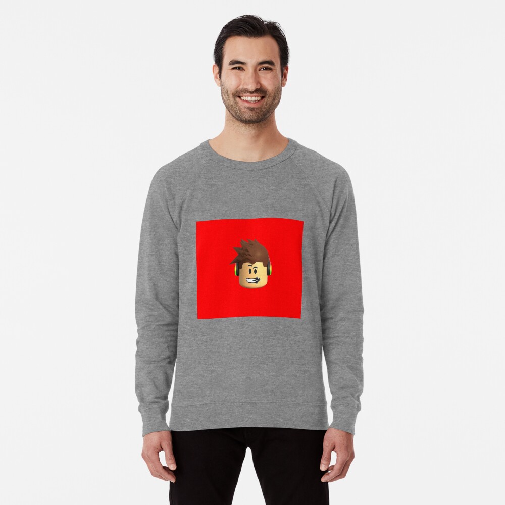 Roblox Face Kids Lightweight Sweatshirt By Kimamara Redbubble - red panda hoodie roblox
