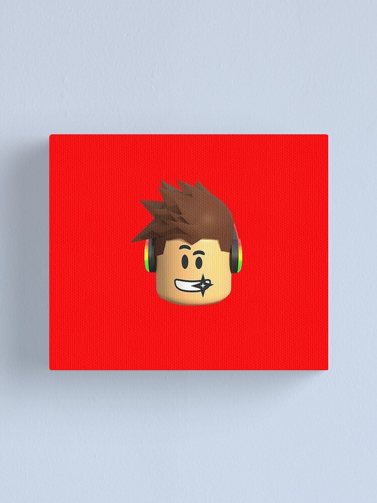 Roblox Face Kids Canvas Print By Kimamara Redbubble - roblox canvas prints redbubble