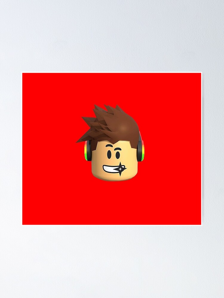Roblox Face Kids Poster By Kimamara Redbubble - roblox face mask texture