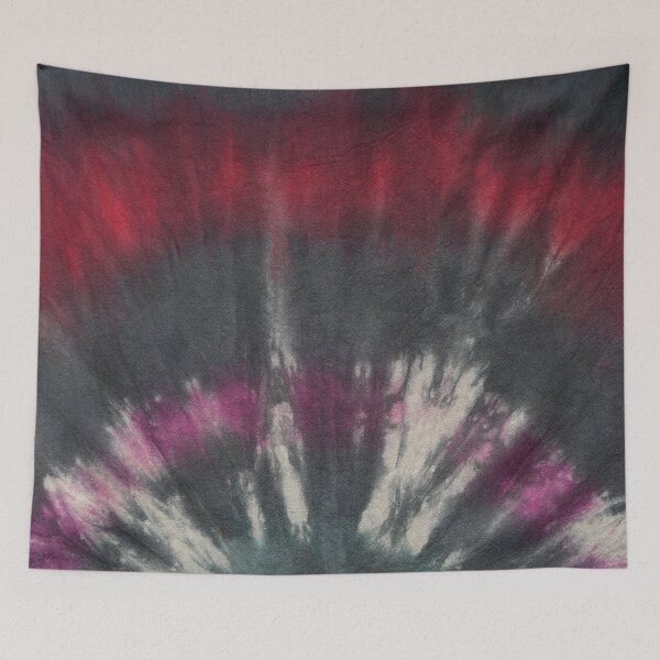 Item preview, Tie Dye Black Red Purple designed and sold by MazeThreads.