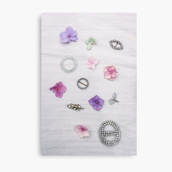 Petals and vintage sparkles Metal Print