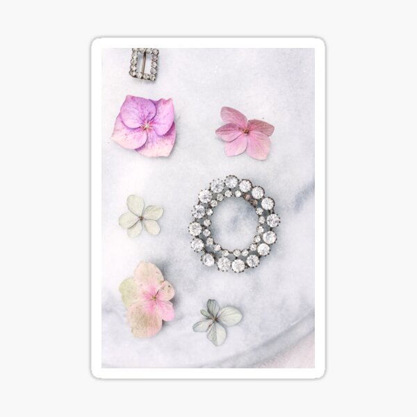 Petals and vintage sparkles 2 Sticker