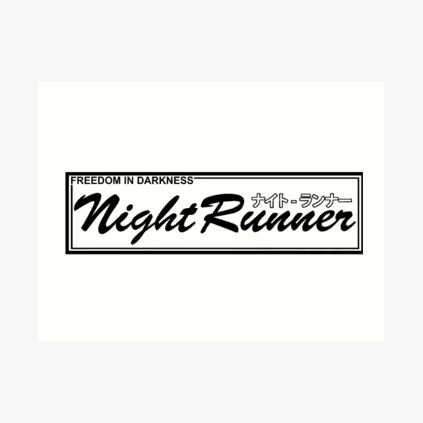Accordeur à la dérive JDM Racing Night Runner OG V Impression artistique